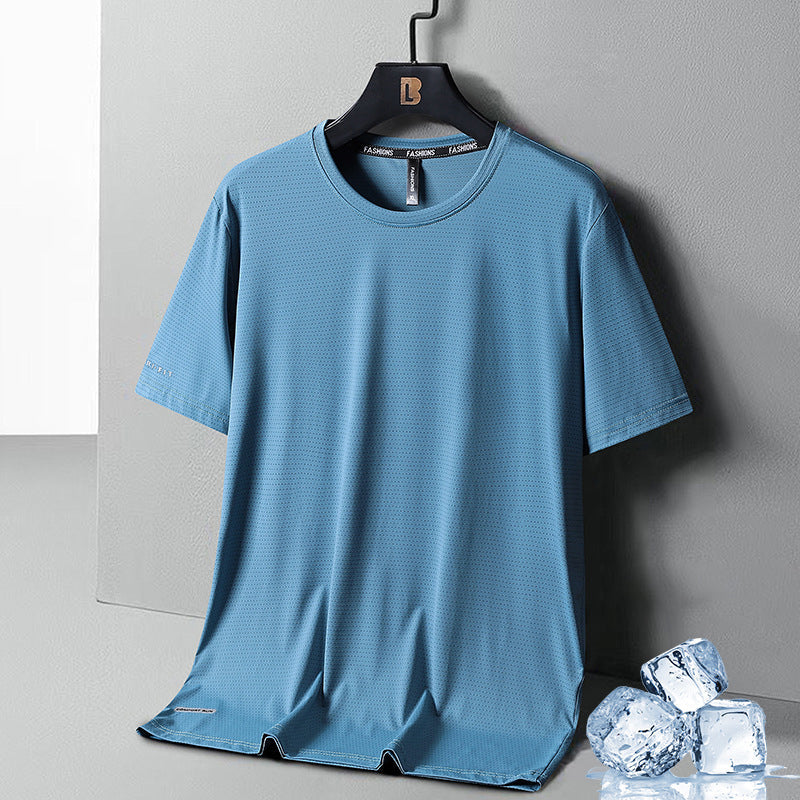 T-shirt in seta di ghiaccio ad asciugatura rapida