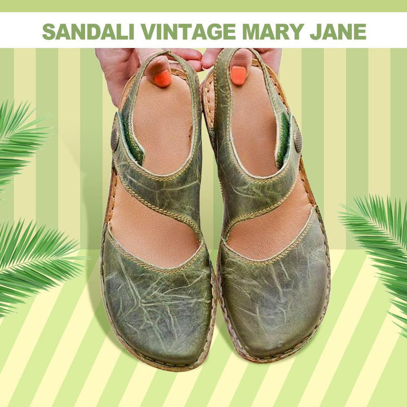 Sandali vintage Mary Jane da donna