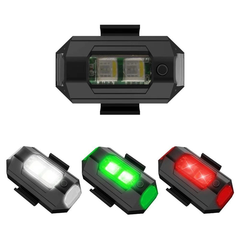 Luci stroboscopiche a LED a 4 colori e ricarica USB
