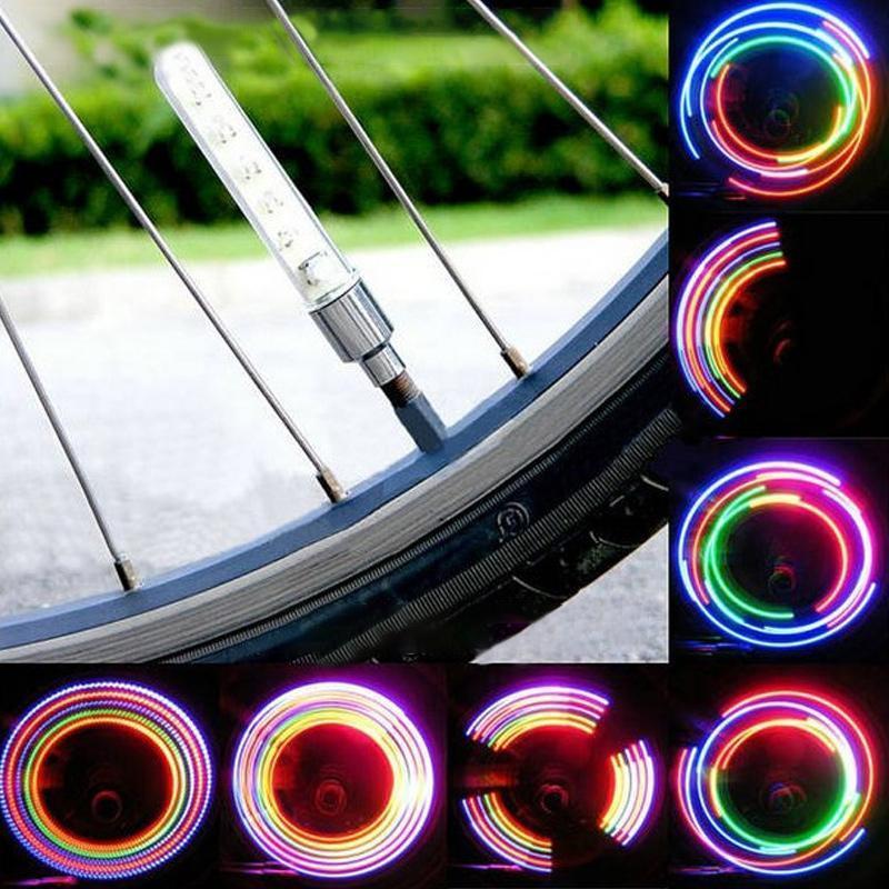 2 X LED luce tappo valvola per bici，moto e auto