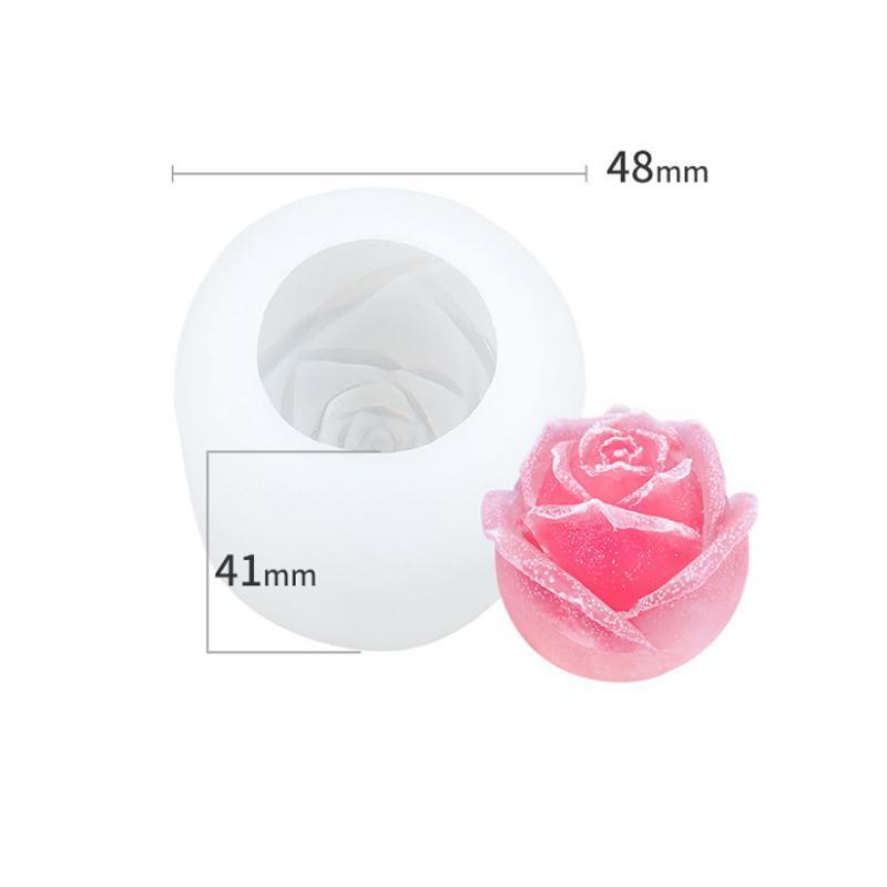Stampo per cubetti di ghiaccio a forma di rosa in silicone 3D