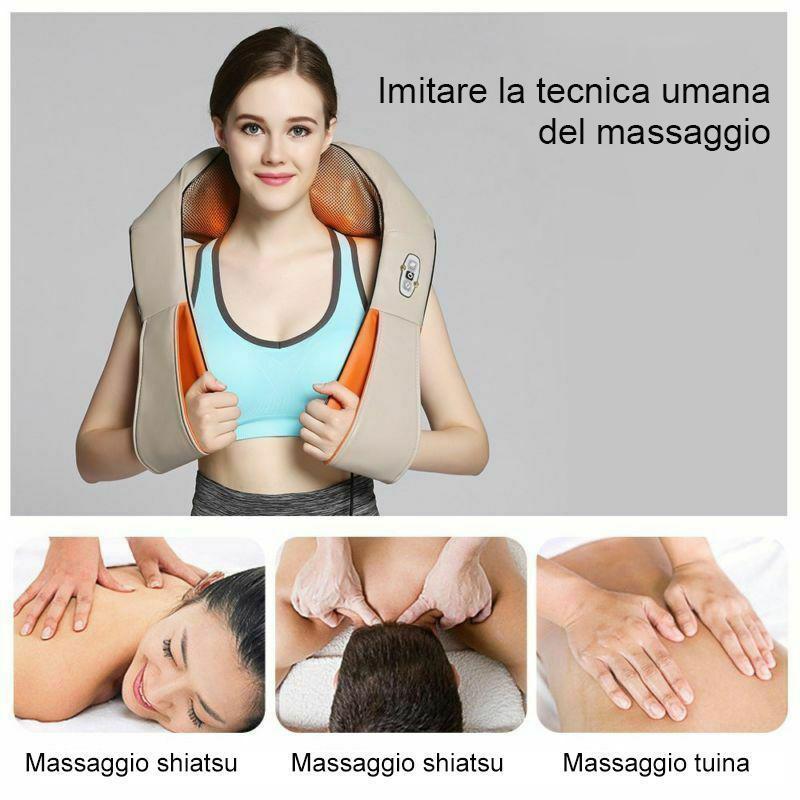 Dispositivo massaggiante per il collo e la schiena