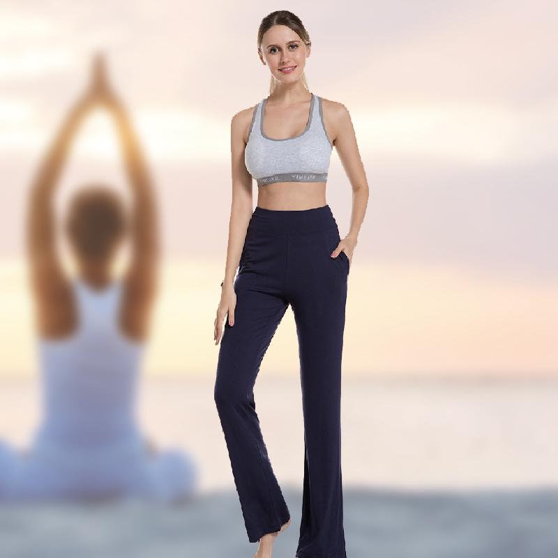 Pantaloni Da Yoga Da Donna A Vita Alta E Gamba Svasata