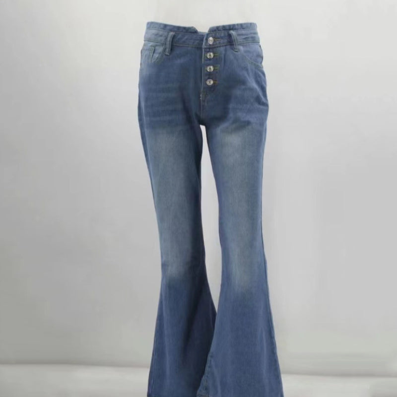 Jeans svasati a vita alta vintage anni '70